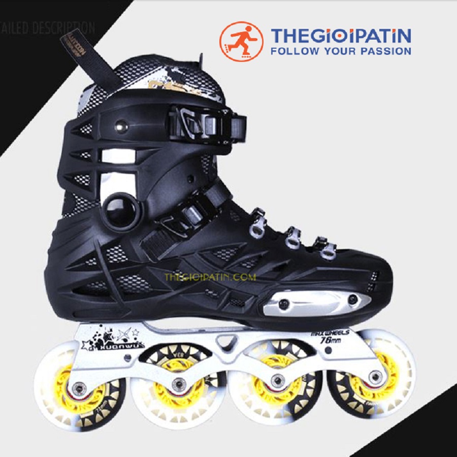 df21568d46d2d442d05f53e9041ee914 Giày Patin Người Lớn Skates World X9 Màu Đen - Ảnh 1