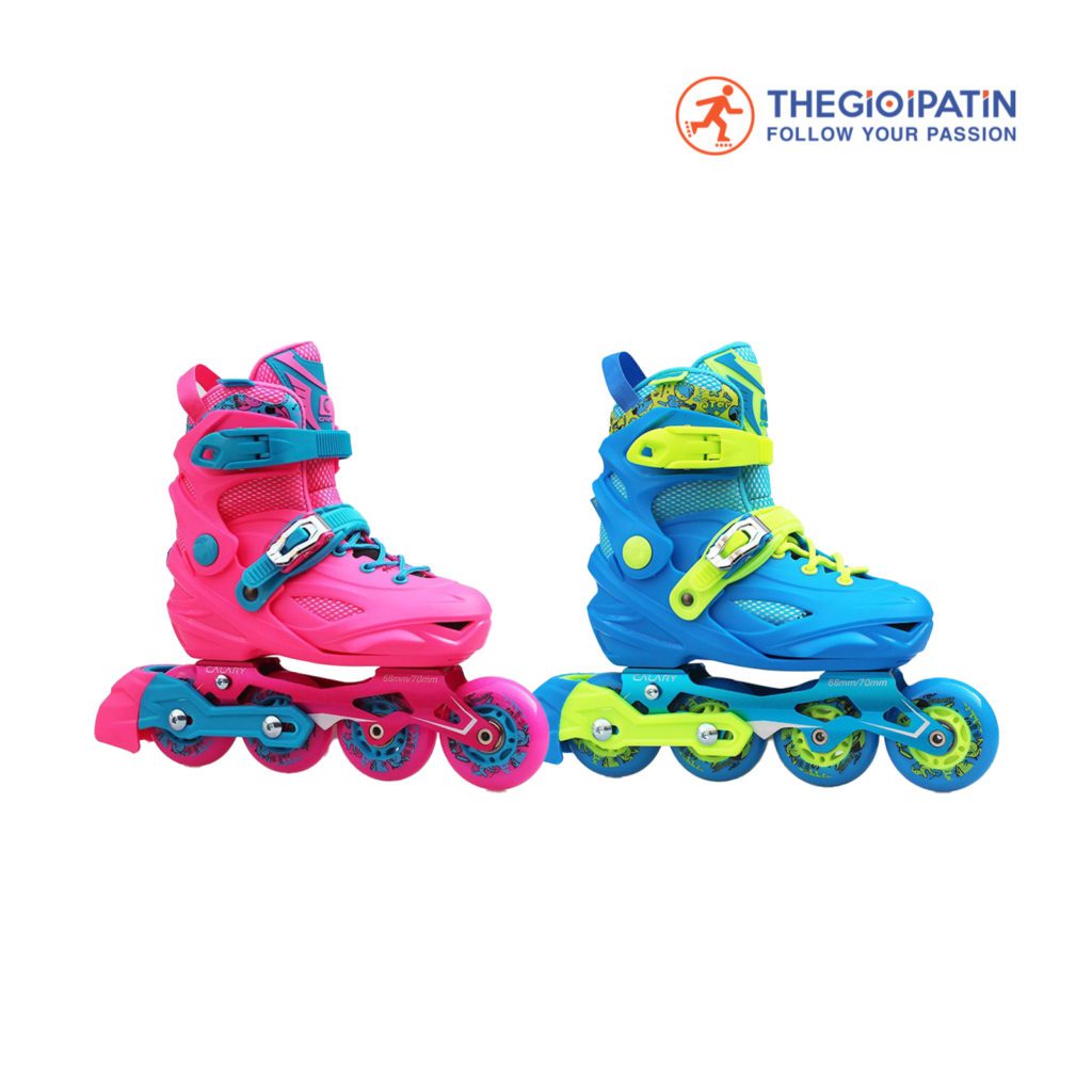 Giày Patin Calary C2 2 Màu Xanh/ Hồng
