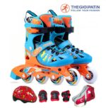 Giày Patin Trẻ Em Cougar 867 3 Màu Vàng/ Xanh/ Hồng - Ảnh 2
