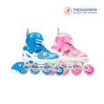 Giày Trượt Patin Trẻ Em Papaison A2 2 Màu Hồng/ Xanh - Ảnh 2