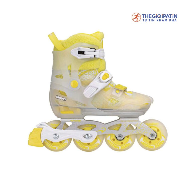 Giày patin trẻ em Flying Eagle S8 Pro Sprout màu vàng chính hãng tại Thế Giới Patin